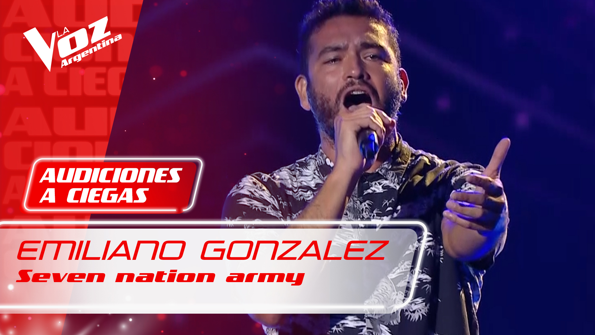 Emiliano González "Seven nation army" La Voz Argentina