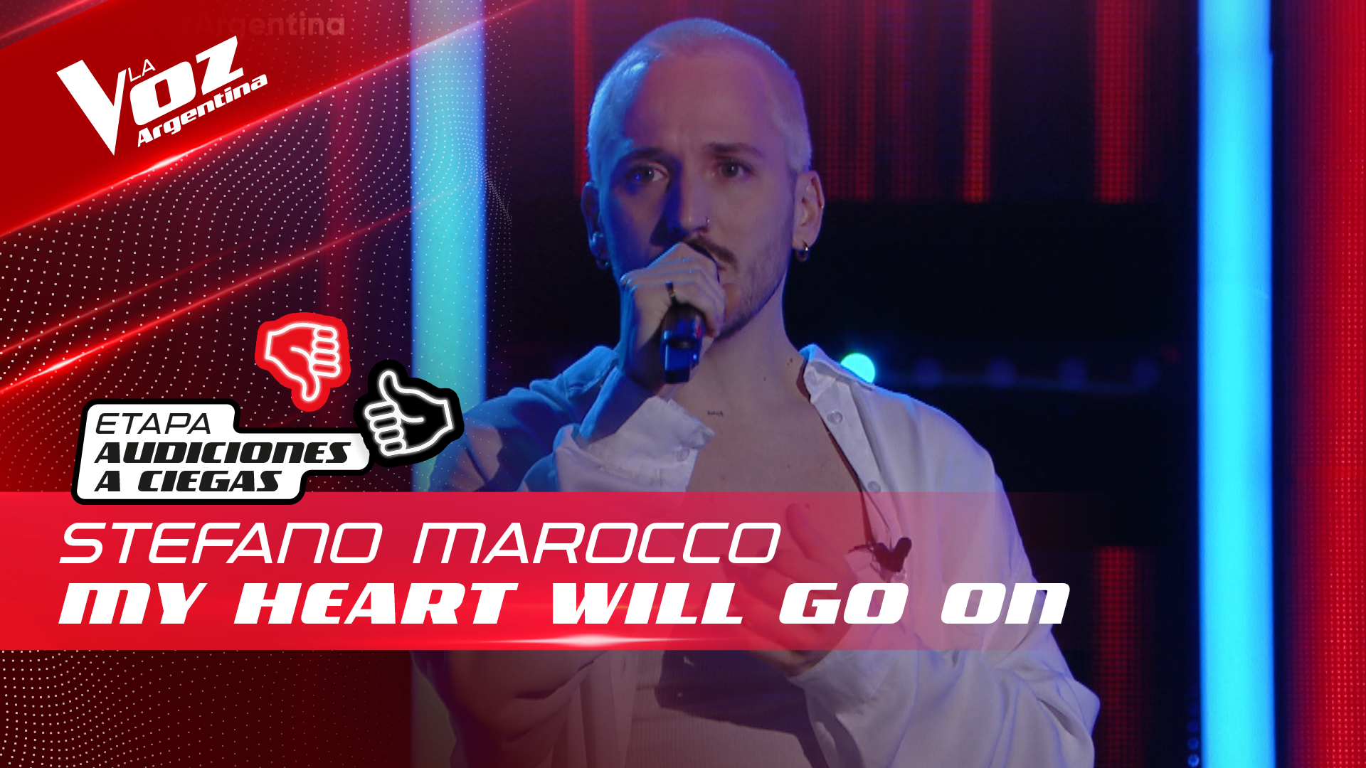 Stefano Marocco - “My Heart Will Go On” - Audiciones a Ciegas - La Voz  Argentina 2022 - La Voz Argentina - mitelefe.com